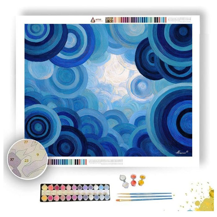 MODERN SKY CIRCLES - Paint by Numbers Full Kit