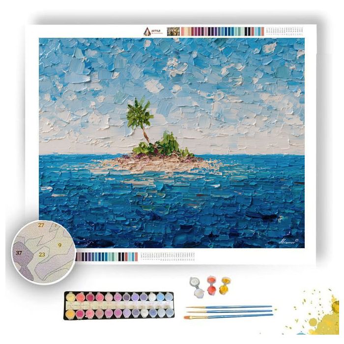 PIXEL ISLAND DOT - Paint by Numbers Full Kit