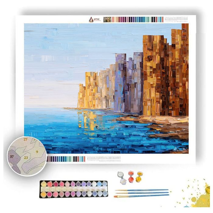 PIXEL CLIFF EDGE - Paint by Numbers Full Kit