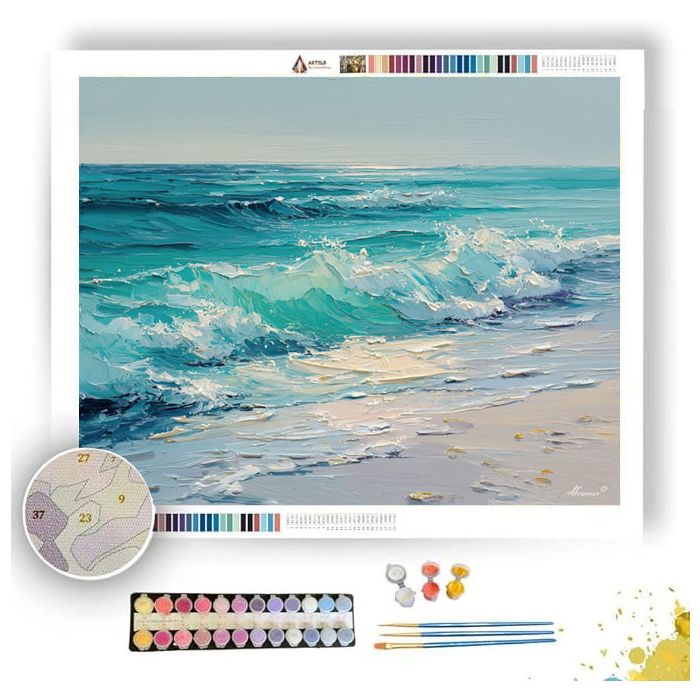 SEAFOAM ECHOES - Paint by Numbers Full Kit