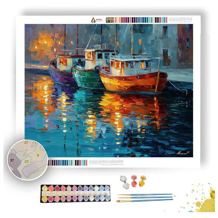 HARBOR OF BRIGHT MORNINGS - Paint by Numbers Full Kit