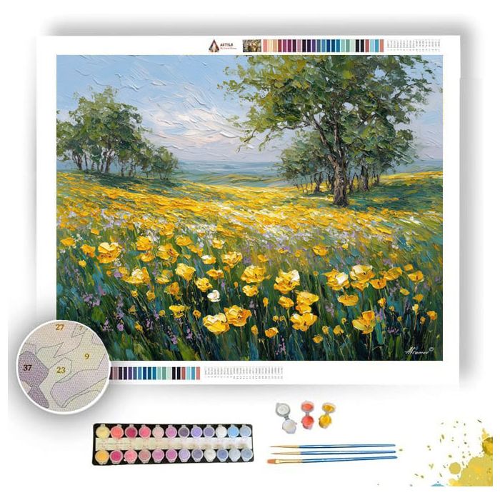 MEADOW OF CITRINE LIGHT - Paint by Numbers Full Kit
