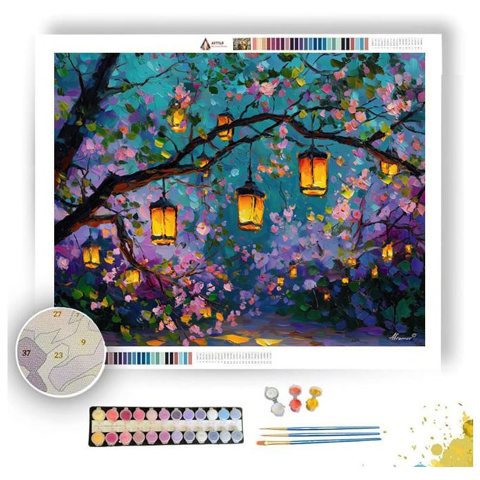 SPRING LANTERN GARDEN - Paint by Numbers Full Kit