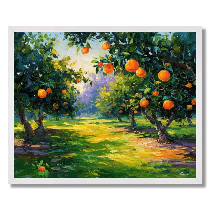 ORANGE GROVE MORNINGS - FRAMED