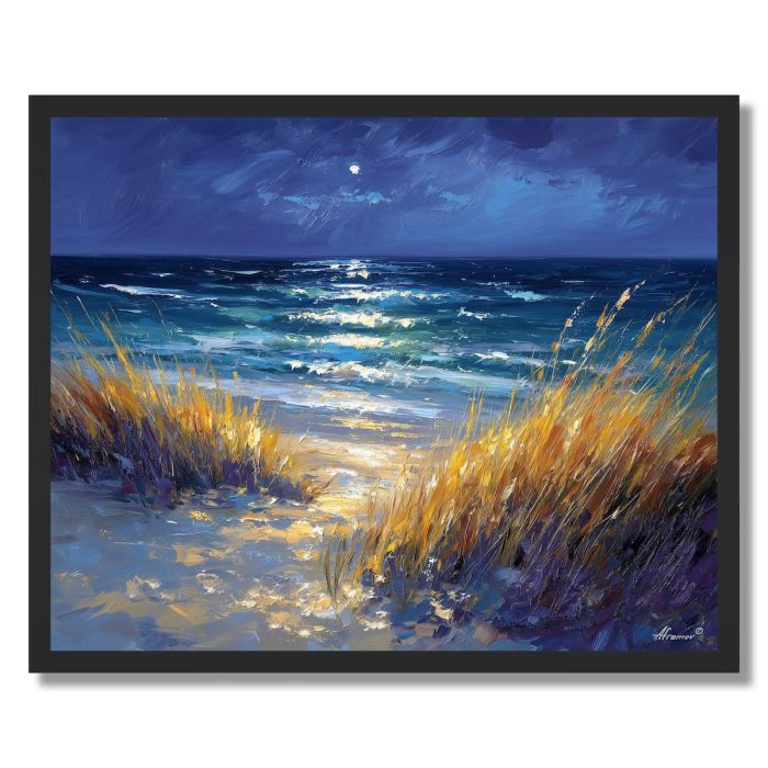 SAPPHIRE SHORE WIND - FRAMED
