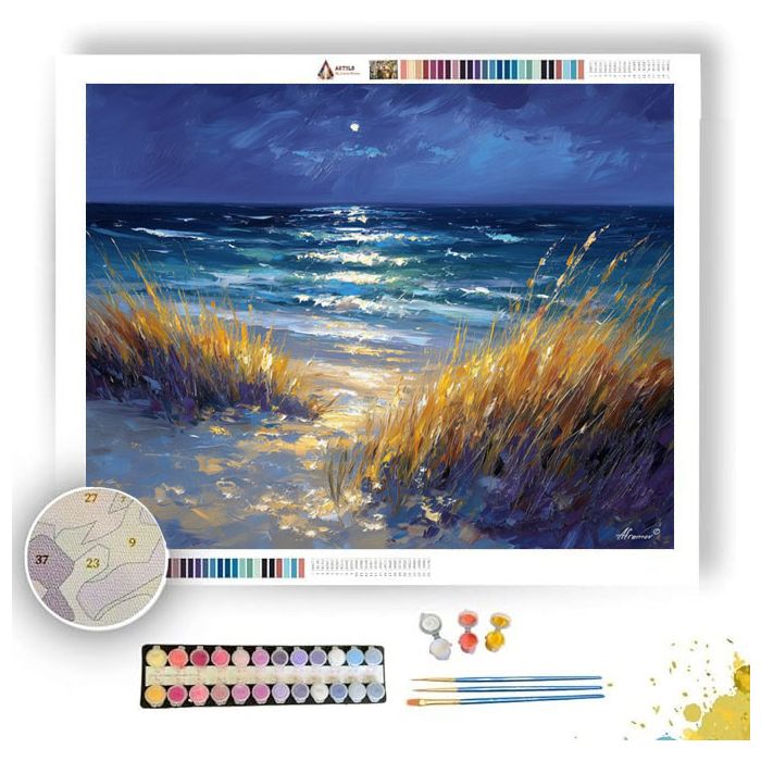 SAPPHIRE SHORE WIND - Paint by Numbers Full Kit