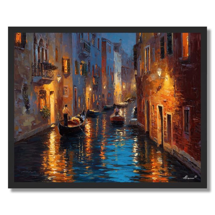 VENETIAN WATER GLOW - FRAMED