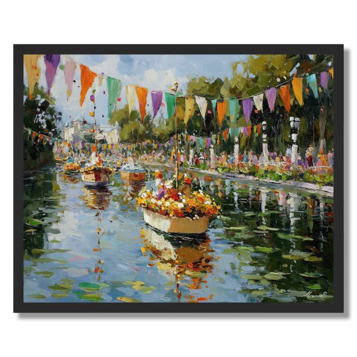 SPRING RIVER PARADE - FRAMED