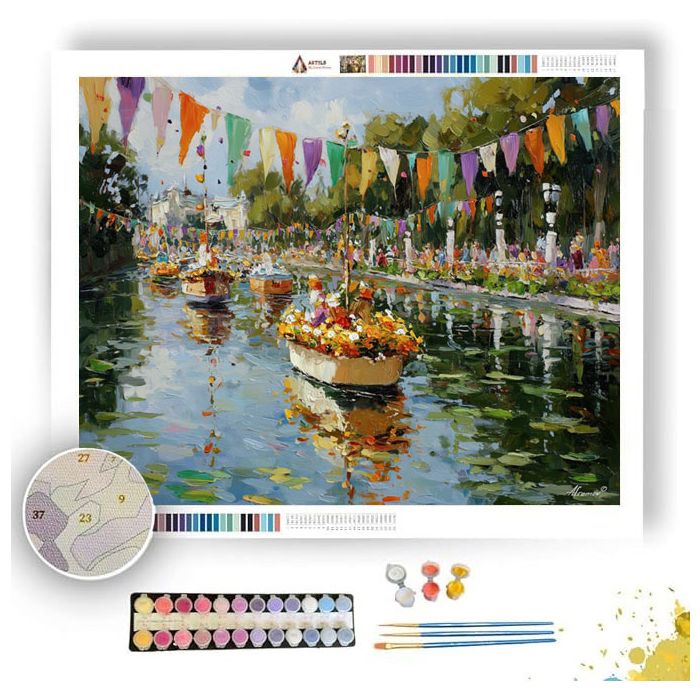 SPRING RIVER PARADE - Paint by Numbers Full Kit