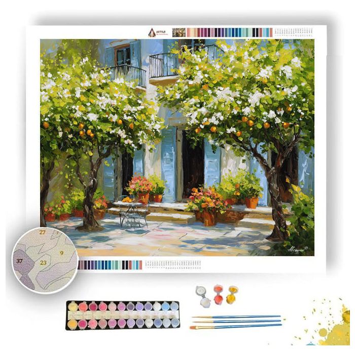 CITRUS BLOSSOM TERRACE - Paint by Numbers Full Kit