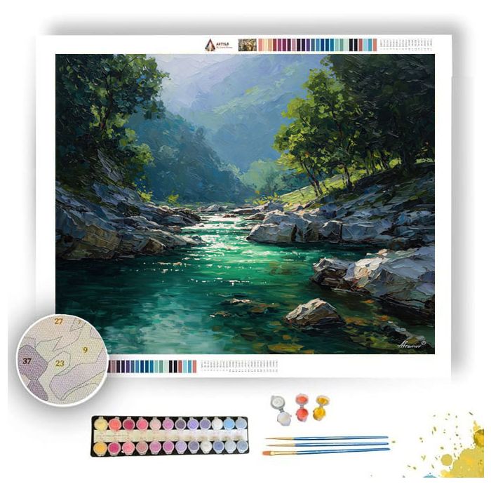 RIVER LIGHTS OF SHENNONGJIA - Paint by Numbers Full Kit