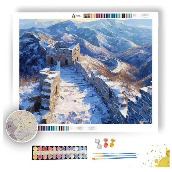 SNOW OVER THE GREAT WALL RIDGE - Paint by Numbers Full Kit