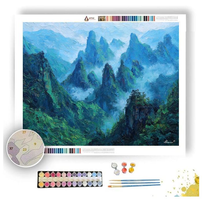 LUSH PINNACLES OF FENGHUANG - Paint by Numbers Full Kit
