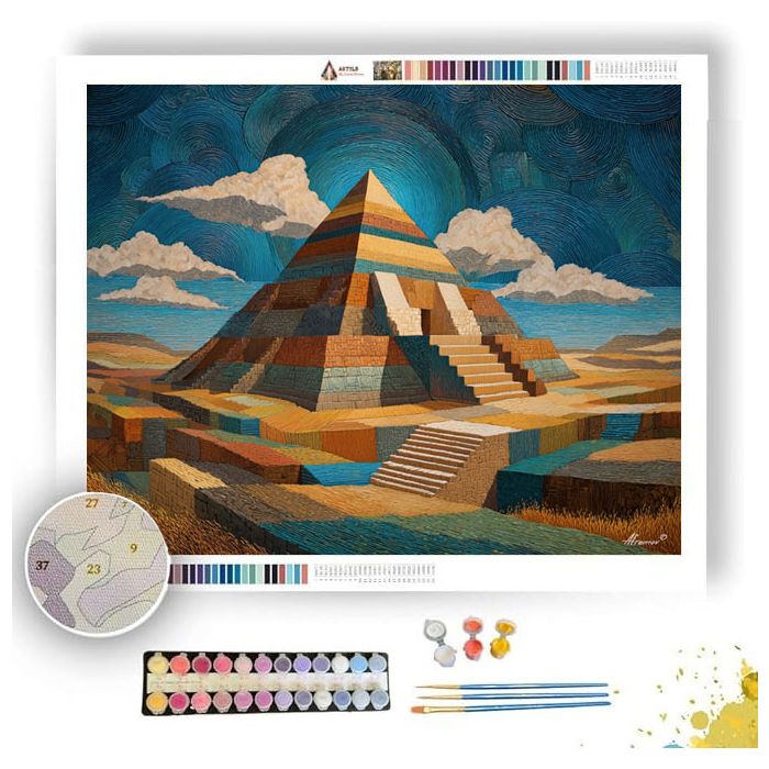 PYRAMID OF ECHOES - Paint by Numbers Full Kit