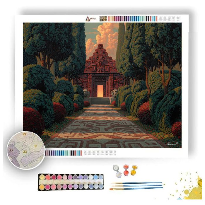 AZTEC SACRED PATH - Paint by Numbers Full Kit