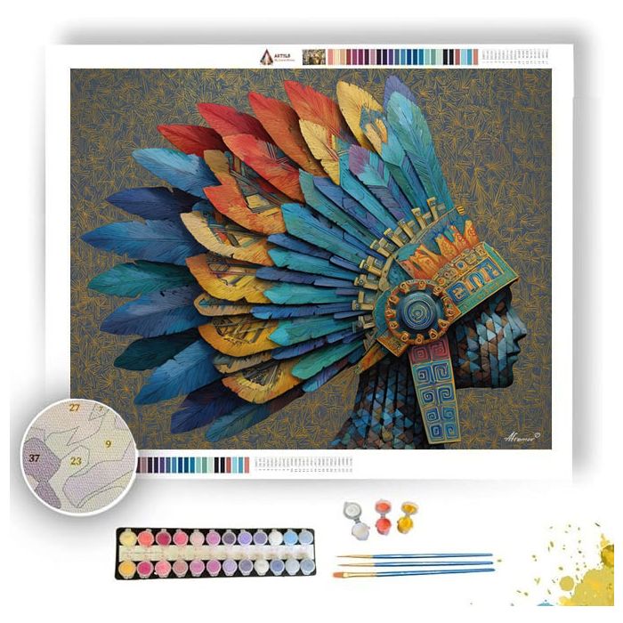 FEATHERED CROWN - Paint by Numbers Full Kit