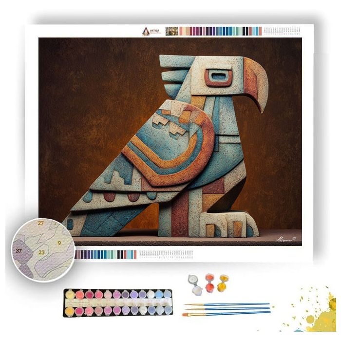 STONE BIRD OF DAWN - Paint by Numbers Full Kit