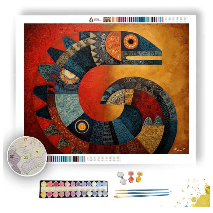 MOON SERPENT RISE - Paint by Numbers Full Kit