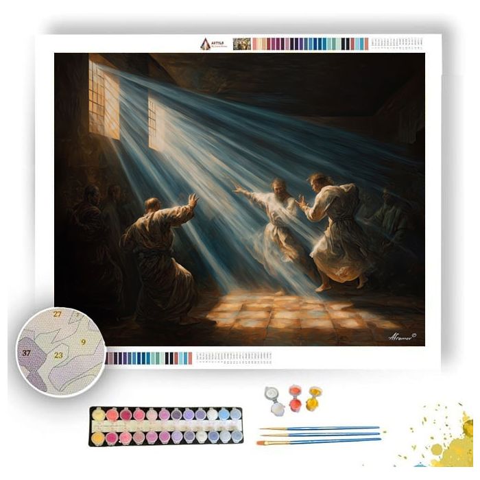 THE DUEL OF LIGHT - Paint by Numbers Full Kit