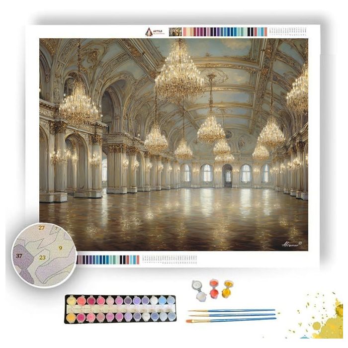 LUMINOUS BALLROOM - Paint by Numbers Full Kit