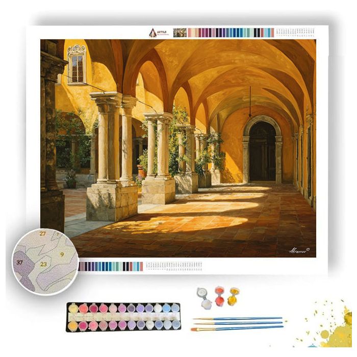 THE GOLDEN COURTYARD - Paint by Numbers Full Kit