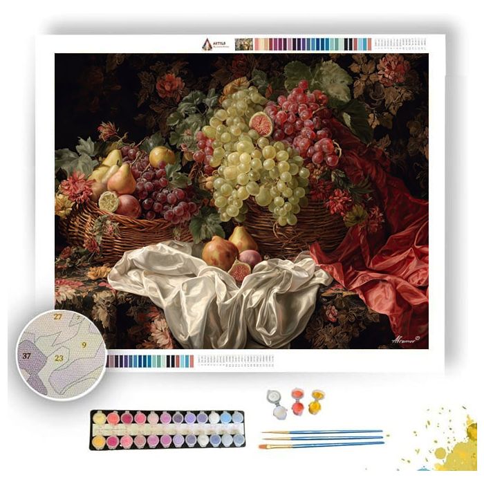 BAROQUE FRUIT CASCADE - Paint by Numbers Full Kit