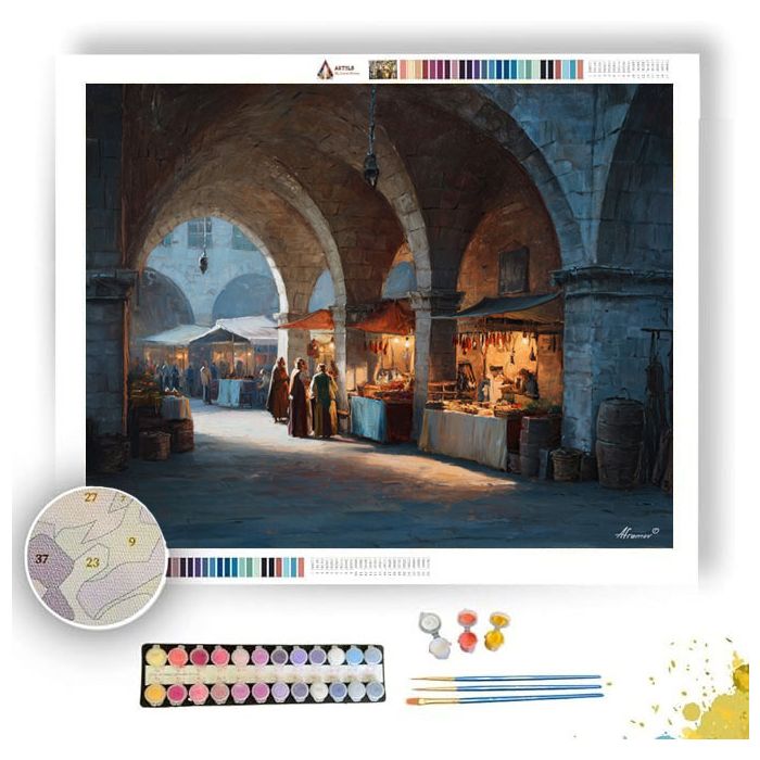 BAROQUE MARKETPLACE - Paint by Numbers Full Kit