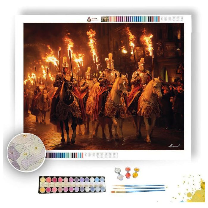 THE KINGS PARADE - Paint by Numbers Full Kit