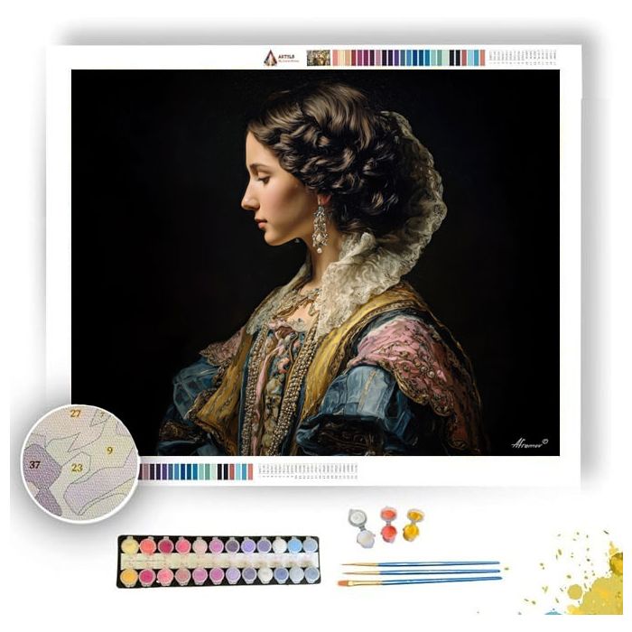 THE REGAL LADY - Paint by Numbers Full Kit
