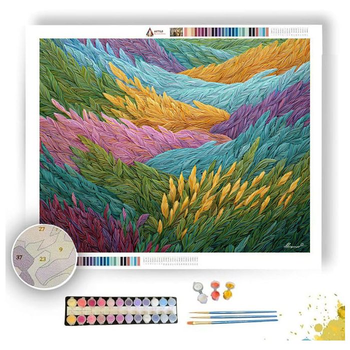ZEN MEADOW LINES - Paint by Numbers Full Kit