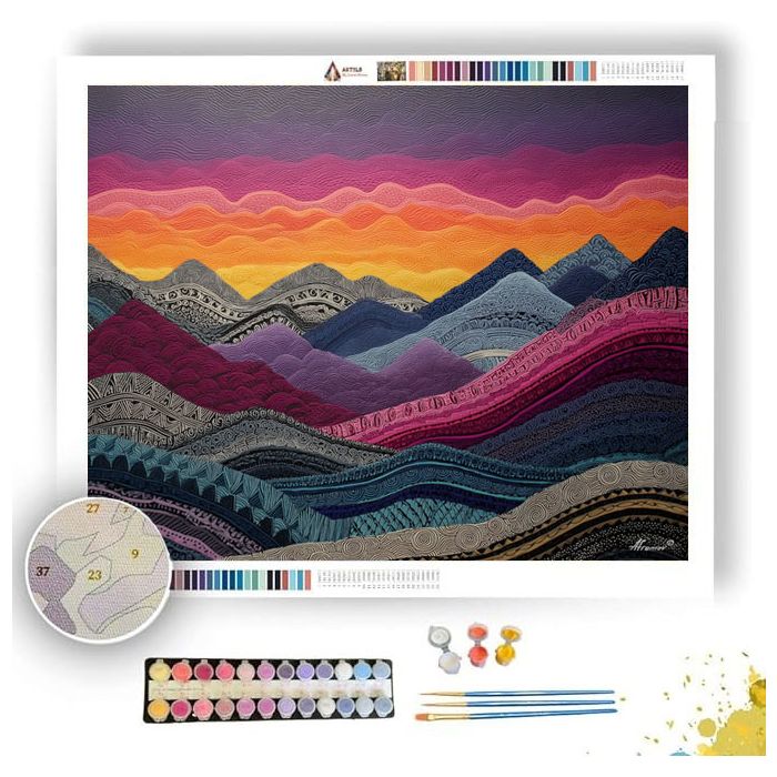 TANGLE MOUNTAIN RIDGE - Paint by Numbers Full Kit