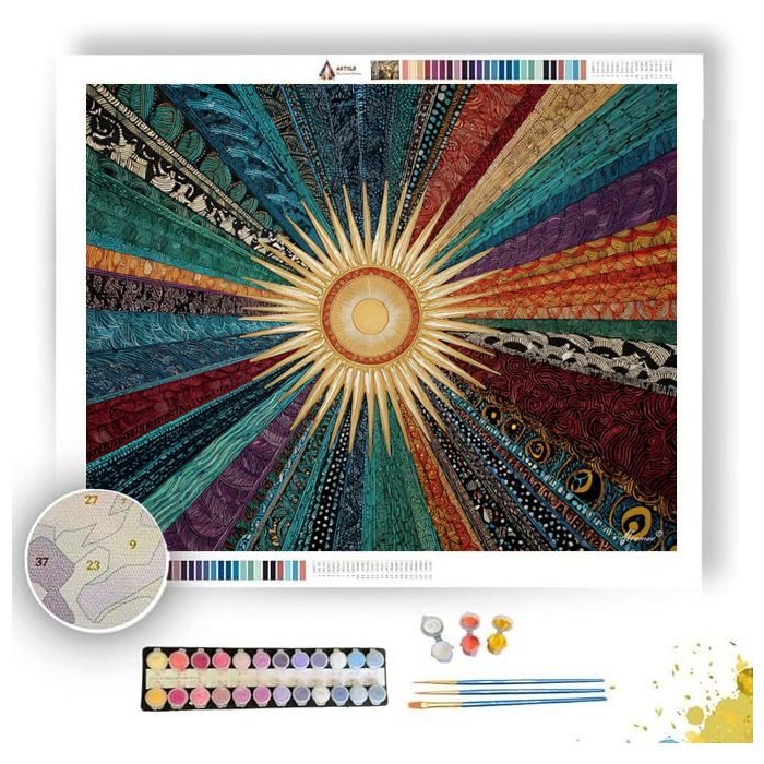 ZEN SUNBURST - Paint by Numbers Full Kit