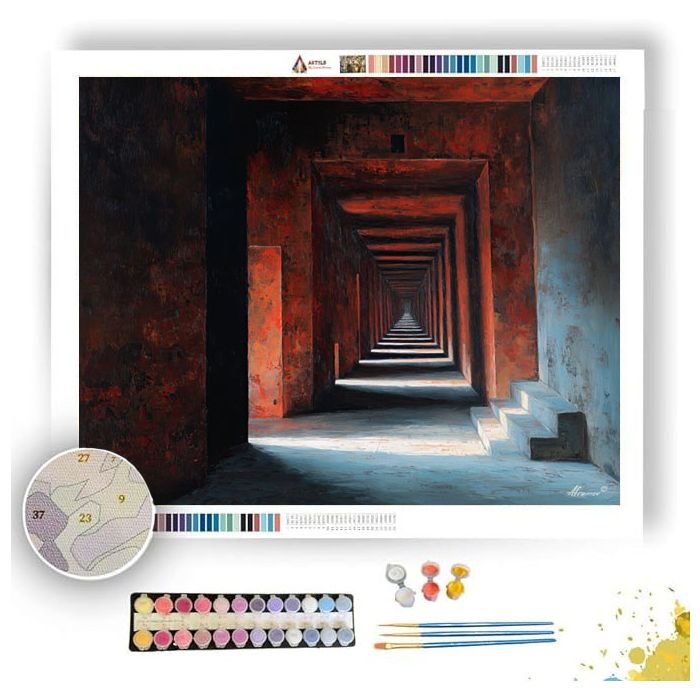VANISHING STEP CORRIDOR - Paint by Numbers Full Kit