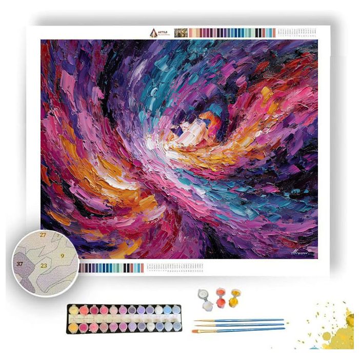 RECEDING RIBBON PATH - Paint by Numbers Full Kit