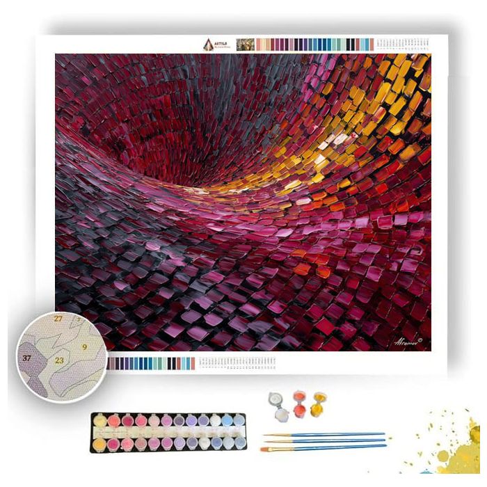CURVED LATTICE DRIFT - Paint by Numbers Full Kit