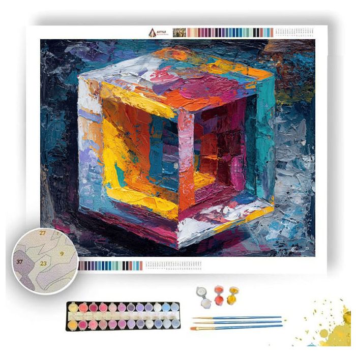 INSIDE THE FOLDED CUBE - Paint by Numbers Full Kit