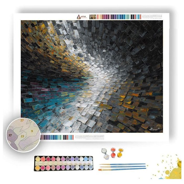 TILTED GRID HORIZON - Paint by Numbers Full Kit