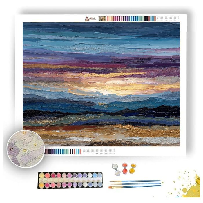 DUPLICATED HORIZON SPLIT - Paint by Numbers Full Kit