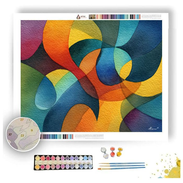 FLUID FORMS - Paint by Numbers Full Kit