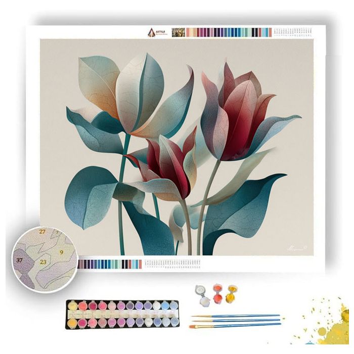 BLOSSOMING TULIP - Paint by Numbers Full Kit