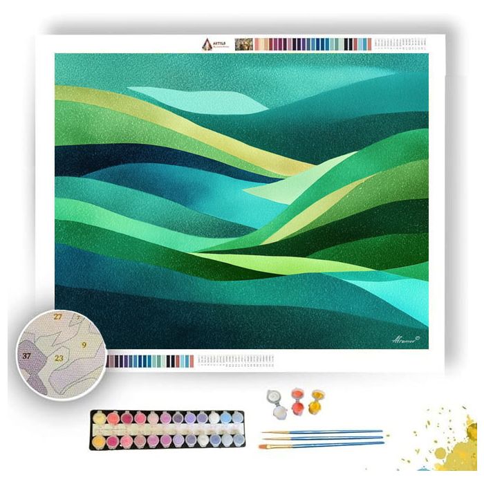 EMERALD LAYERS - Paint by Numbers Full Kit