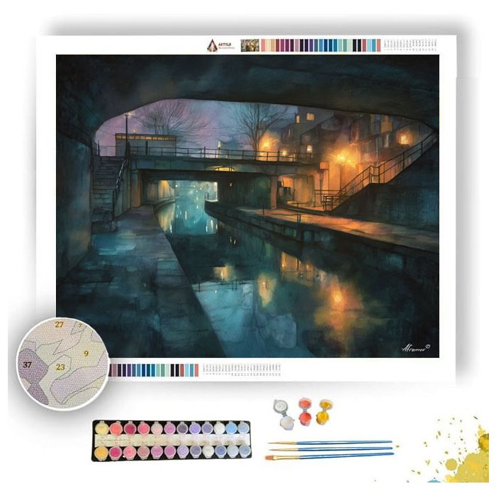 NOCTURNAL CANAL - Paint by Numbers Full Kit