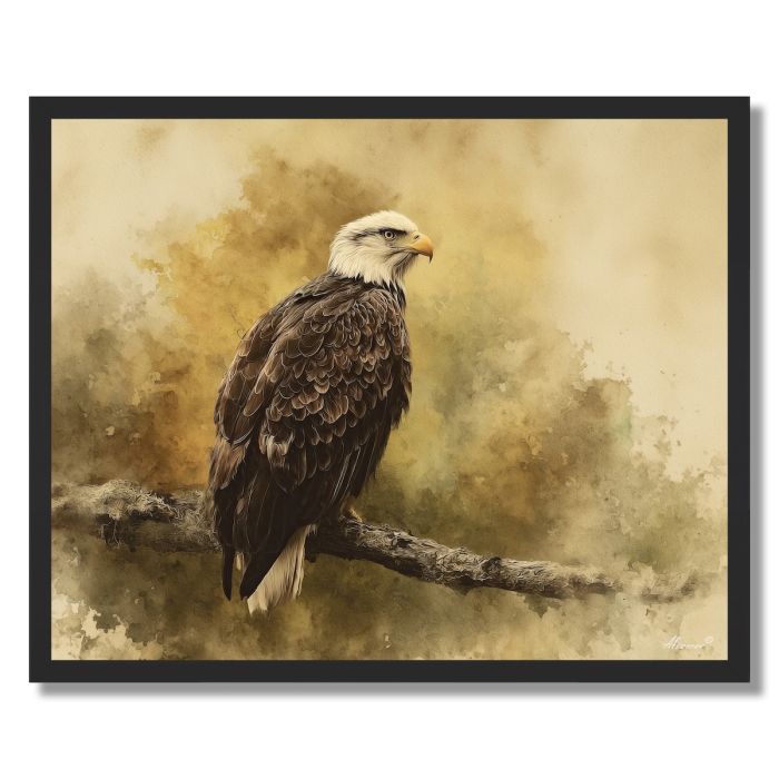 QUIET EAGLE - FRAMED