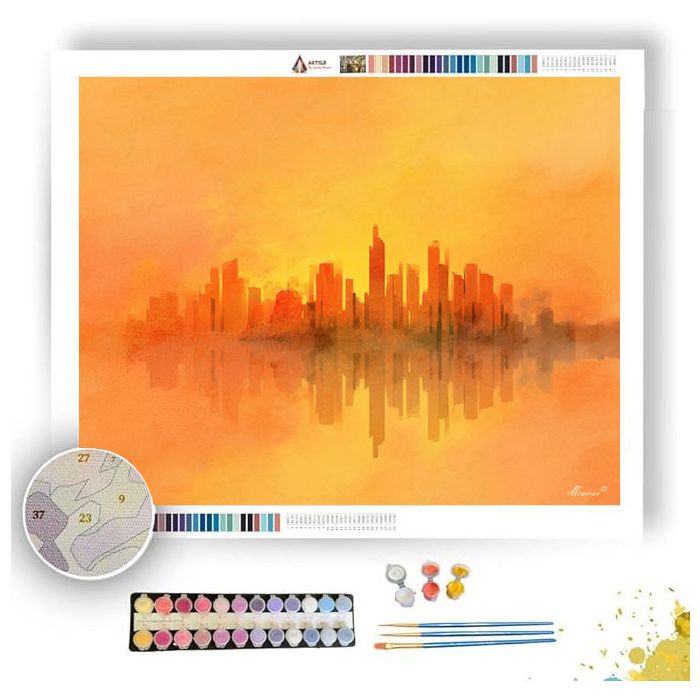 AMBER SKYLINE - Paint by Numbers Full Kit