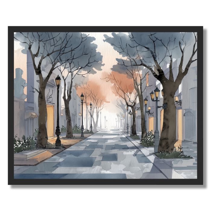SERENE BOULEVARD - FRAMED