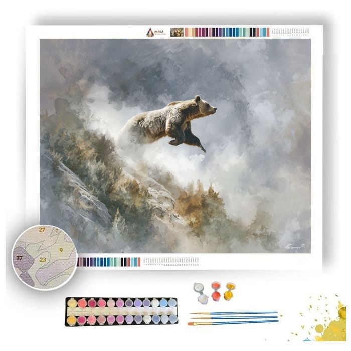 SOARING BEAR - Paint by Numbers Full Kit