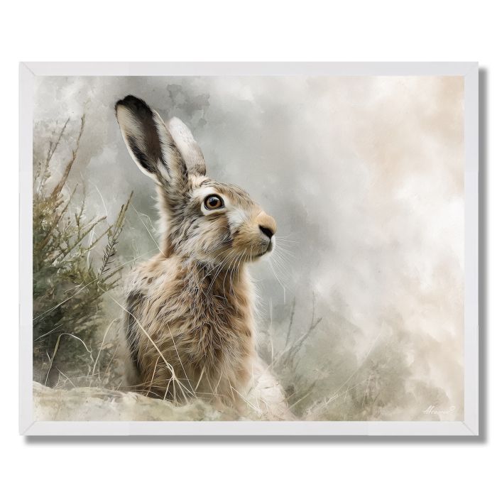 GENTLE HARE - FRAMED