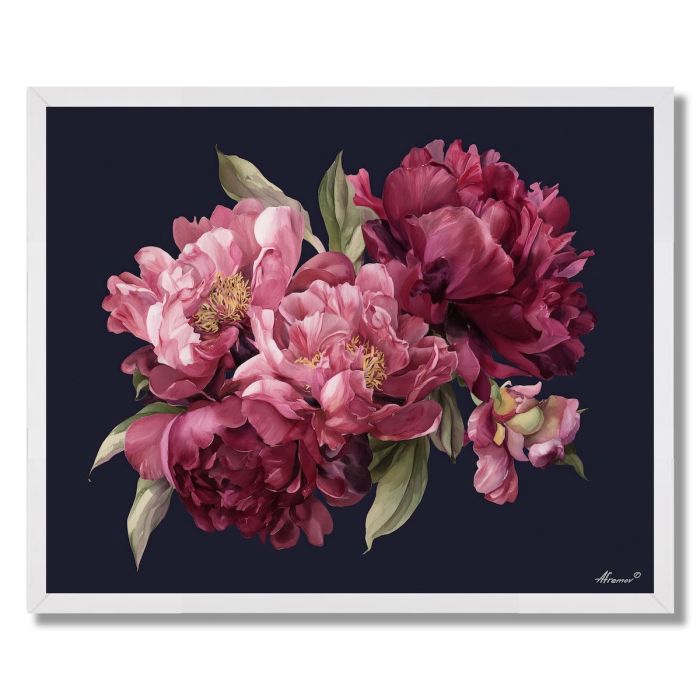 VELVET PEONY - FRAMED