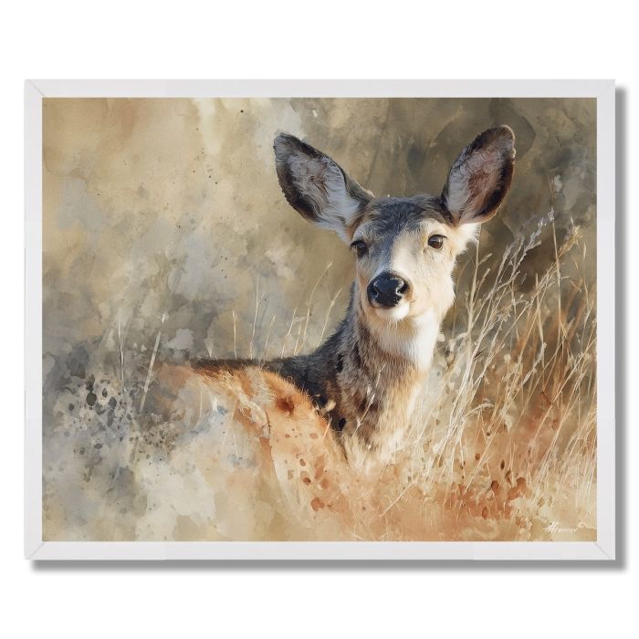 SILENT DEER - FRAMED