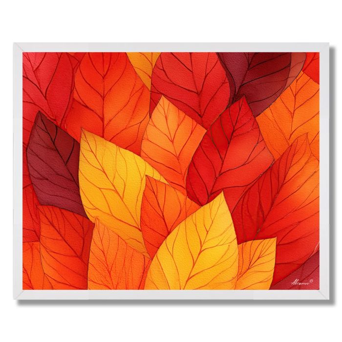 WATERCOLOR AUTUMN CASCADE - FRAMED